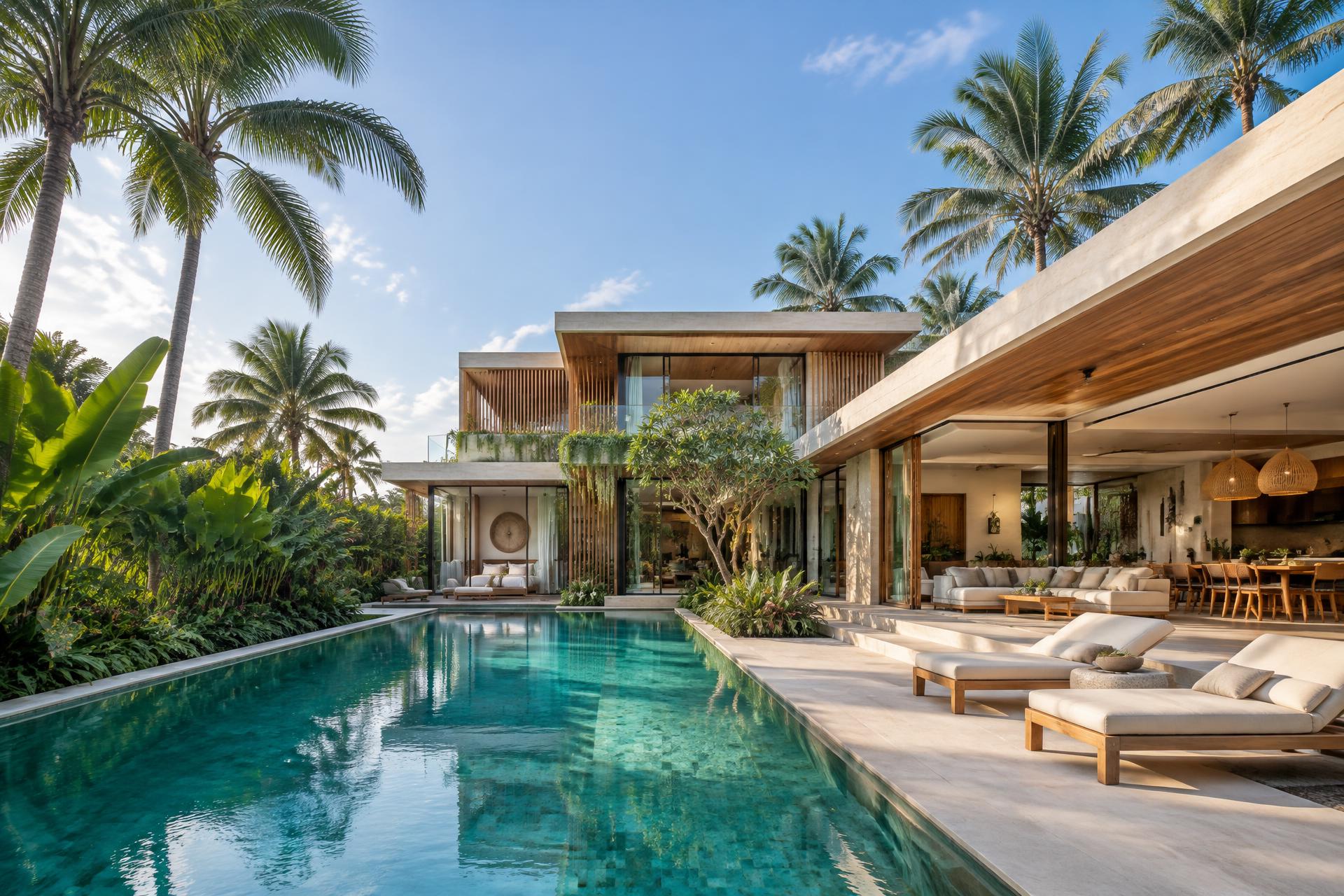 Architectural vision for a tropical villa development